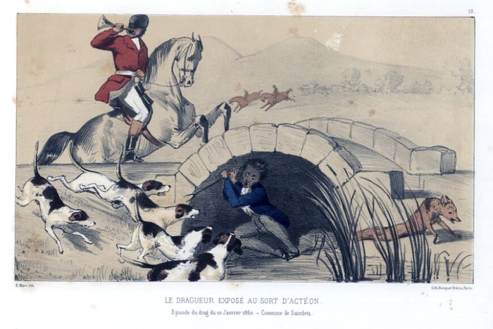 A. Duruy - Dessin humoristique sur le Pau Hunt - 1862 - Archives de l'équipage (16)